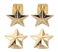CALLARON 4Pcs Star Teeth Caps Unique Hip Hop Costume Accessories for Rappers Music Festivals Parties Distinctive Bling Tooth Grills to Enhance Your Style and Boost Confidence