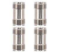 CALLARON 4pcs Uhf Coaxial Connector Adapter Kit Pl259 So239 Sl16 Copper | Male Female Socket Coupler, Multi Functional Part for Network and Audio Devices, Golden Finish