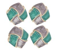 CALLARON 4pcs Vintage Metal Knitting Buttons Sewing Craft Embellishment for Clothing Bag Hat Decor Alloy Novelty Buttons