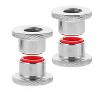 CALLARON 4pcs Weight Bar Nuts Barbell Clamps Dumbbell Locking Nut 25mm Steel Screw Design Silver for Dumbbell Rod and Weight Plates Home Gym Weightlifting Experienced Lifters and Beginners