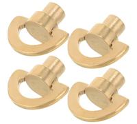 CALLARON 4pcs Winding Movement Micro Keys Music Box Keys Replacements Golden Iron Knob Handle Creative Design Easy Adjustment of Music Box Sound DIY Making