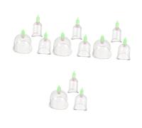 CALLARON 4sets 3pcs Durable Cupping Cups Transparent Vacuum Suction Therapy Tools for Home and Salon Use Lightweight and Safe Design for Cupping Treatment 3pcs*4