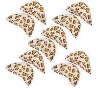 CALLARON 5 Pairs Thicken Forefoot Sole Pads Leopard Pattern Shoe Inserts Cushion Half Insoles for High Heels Anti-Slip Prevent Heel Slipping Men Women