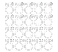 CALLARON 50pcs Clip Earring Converter Convert Pierced Earrings to Clip Components Findings for None Pierced Ears Plastic Jewelry Making Supplies