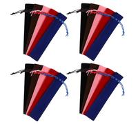 CALLARON 50pcs Drawstring Single Pen Bag Velvet Pen Pouch Sleeve Lightweight Stationery Pouch Versatile Compatibility Soft Velvet Material for Teachers Students on The Go Convenience School