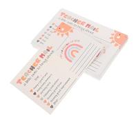 CALLARON 50pcs Happy Mail Paper Postcards Rainbow Teacher Reward Cards with Ample Message Space for Elementary Classroom Behavior Incentive