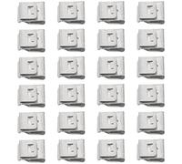CALLARON 50pcs Stainless Steel Photovoltaic Cable Clips Solar Panel Wire Clamps for Frames Corrosion-Resistant Wiring Frame Clamps for Solar Roof Cable Management