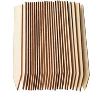 CALLARON 50pcs Wooden Horticultural Plant Labels Plant Identify Label for Outdoor Flower Pots and Greenhouses Khaki Premium Wood Material Sturdy Design to Classify and Identify