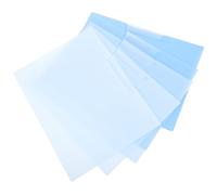 CALLARON 5pcs A4 Rotating Side Opening File Folder with Snap Button, Plastic Waterproof Document Organizer with Pockets for Office, School, Home, and Travel, Blue Gradient