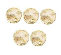 CALLARON 5pcs Aquarius Nail Studs Manicure Stickers DIY Manicure Tools for Cute Nail Charms Art for Aquarius