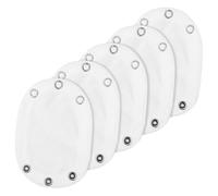 CALLARON 5pcs Baby Bodysuit Adjustable Extender Snap Button Extension Patch Cotton Fabric Easy Wash Non-restrictive Romper Clothing Size Add-