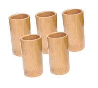 CALLARON 5Pcs Bamboo for Massage Therapy Carbonized Bamboo Cups for Blood Flow Improvement Wear-Resistant and Tasteless for Salon and Home Use