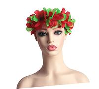 CALLARON 5pcs Flower Hair Hoops for Woman Beach Holiday Decorative Headdress Mixed Colors for Tropical Party