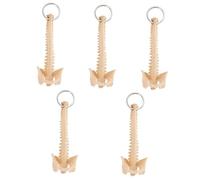 CALLARON 5pcs Human Spine Model Model Spine Keyring Spinal Backbone Keychain Kids Cars Toy Human Keychain Plastic Teaching Aid Pvc Child Charm Accessories