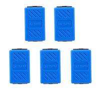 CALLARON 5pcs Rj45 Network Cable Extender Connector, ABS Blue Pass | Male to Female Extension Adapter, Accurate Signal Docking, Compact for Home Office Use and Travel