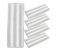 CALLARON 5pcs Self Adhesive Microfiber Mop Replacement Pads Washable and Reusable Floor Cleaning Heads for Quick Replacement Hardwood and Tile Surfaces