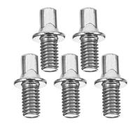 CALLARON 5pcs Silver Zinc Alloy Drum Pedal Screws with Precise Sensitivity Adjustment and Stable Performance Flat Head Drum Set Screw Replacement for Fixing Pedal in Musical Instrument