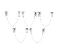CALLARON 5pcs Vintage Cicada Brooch Pin Lightweight Metal Alloy Collar Chain Lapel Pins for Men and Women for Suits Jackets Shirts Versatile Animal Insect Accessories