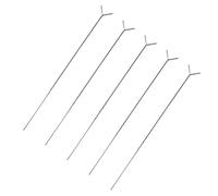 CALLARON 5pcs Y-shaped Fishing Rod Floor Stand Random Base, Simple Outdoor Fishing Pole Rack Holder for Bank and Surf Rod Fixing, Angling Equipment Accessories