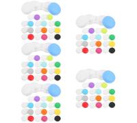 CALLARON 5sets 12pcs Small Lens Box Portable Makeup Lens Holder for Contacts Lightweight Travel Container for Outdoor Use Durable Storage for Eyewear 12pcs*5