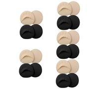 CALLARON 5sets 2 Pairs Invisible Five Toe Socks for Women Heelless Forefoot Socks with Wave Edge Design for High Heels Comfortable Practical Present Skin Tone 2pairs*5