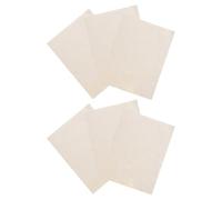 CALLARON 6 Pieces Pre-Cut Clay Pottery Chamois Cloth 15x20cm Smoothing and Trimming Tool for Ceramic Crafting and Pottery Modeling