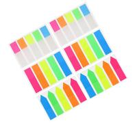 CALLARON 6 Sets of Colorful Marker Stickers Paper Page Tabs Memo Pads with Pet Material Easy Repositioning and Easy to Carry for Offices and Schools, about 100 Stickers Per Set