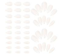 CALLARON 600pcs White Fake Nails Nail Tips Set Full Cover Artificial Decals for Women DIY Art Manicure Stickers Plastic Material Easy to Design Your Own Style