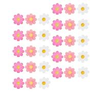 CALLARON 60pcs Daisy Paper Napkins Set with Floral Print Disposable Party Table Napkins for Tea Party Wedding Birthday and Festive Spring Events Pink Rose Red Gold Foil Decorative