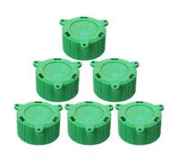 CALLARON 6pcs 13 Pin Trailer Plug Holder Alignment Cap Green, 13p Trailer Connector Protector Dustproof Cover for Rv Caravan Towing Electrical Accessories