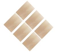 CALLARON 6pcs 20x30cm Rectangular DIY Wooden Slices 2mm Thick Unfinished Wood Pieces for Painting Handmade Crafts and Woodcraft Projects