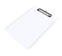 CALLARON 6pcs Acrylic Writing Board File Folders with Scale, Household Clipboard File Organizer Clips for Office and School Document Management