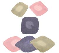 CALLARON 6pcs Body Scrubber Refill Cloths Soft Exfoliating Shower Back Brush Replacement Towels for Full Body Cleaning and Gentle Dead Skin Removal Long Handle Compatible Gray Green Pink
