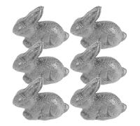 CALLARON 6pcs Cast Iron Cooking Tool Set in Rabbit Shape for Vegans and Athletes, Sturdy and Easy Maintenance Iron Kitchen Tools Suitable for Cooking and Brewing Food and Drinks