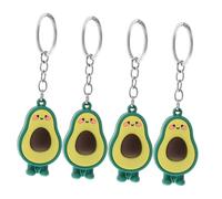 CALLARON 6pcs Cute Avocado Keychains Creative Fruit-Shaped Key for Bags Unique Purse Accessories for Valentine Day Birthdays and Anniversaries