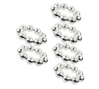 CALLARON 6Pcs Disco Ball Bracelets Set Elasticated Beaded Wrist Jewelry for Women Night Accessory Fashionable Decorative Party Jewelry