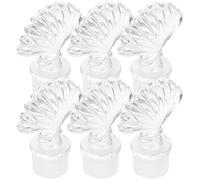 CALLARON 6pcs Glass Dispenser Caps with Rubber Plugs for Aroma Release, Multi-Functional Vintage Style Bottle Caps Suitable for Bedroom Use and Birthday