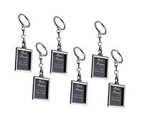 CALLARON 6pcs Pictures Holder Photo Frame Keyring Picture Keychain Clear Stand Keychain Mini Photo Frame Friendship Picture Frames Photo Keyring Small Stand Lovers Rectangle Charm