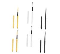 CALLARON 6pcs Retractable Lip Brush Kit Makeup Tools for Women Soft Bionic Wool Lipstick Lip Gloss Applicator Eye Shadow Brush Daily Professional