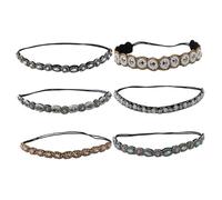 CALLARON 6pcs Rhinestone Headband Crystal Headbands for Women Fashion Jewelled Hair Bands