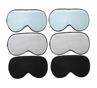 CALLARON 6pcs Silk Sleep Mask Men and Women Eye Mask Elastic Band Blindfold for Night Eye Shade for Darker Sleep