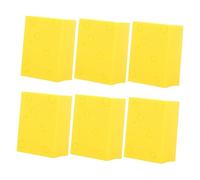 CALLARON 6pcs Wet and Dry Cheese Shaped Makeup Sponge Puff Makeup Tool for Blending Face Sponge for Cleansing and Applying Foundation