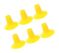 CALLARON 6pcs Yellow Medium Valve Lapping Tool Kit Rubber Lapping Bowls for Automotive Engine Valve Repair and Car Maintenance Accessories