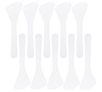 CALLARON 80pcs Dispensing Spoon White Pp Makeup Spatulas for Facial Cream Body Milk Application Plastic Spatula Spoon