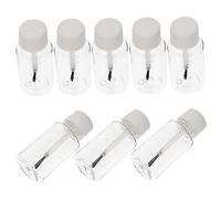 CALLARON 8pcs 20ml Empty Nail Polish Bottles with Brush Pet Refillable Nail Varnish Storage Bottles Suitable for Gels and Essential Oils