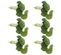 CALLARON 8pcs Artificial Small Lotus Leaf Plants, Lifelike Greenery Decor with Plastic Material, Easy to Care and No Watering Required, for Home and Living Room Decoration
