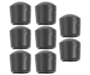 CALLARON 8pcs Foosball Machine Plug End Caps with Easy Installation, Black Pvc Covers Suitable for 16mm Diameter Football Table Poles, for Protecting and Replacing Lost Or Worn Pieces