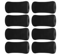 CALLARON 8pcs Foot Roller Cushion Cover, Training Cover for Leg Extension Machine, Black Foam Rubber and Plastic, Cushioning Protection, Home Gym Sit Ups, Gym Equipment