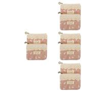 CALLARON 8pcs Sanitary Pad Holder Period Pouch Compact Tampon Bag Reusable Multi-Function Zipper Female Accessory Daily Use Lovey Period Pouch