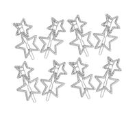 CALLARON 8pcs Star Hair Clips for Women Bling Decorative Hairpins Lightweight Styling Accessories for Teens and Daily Wear